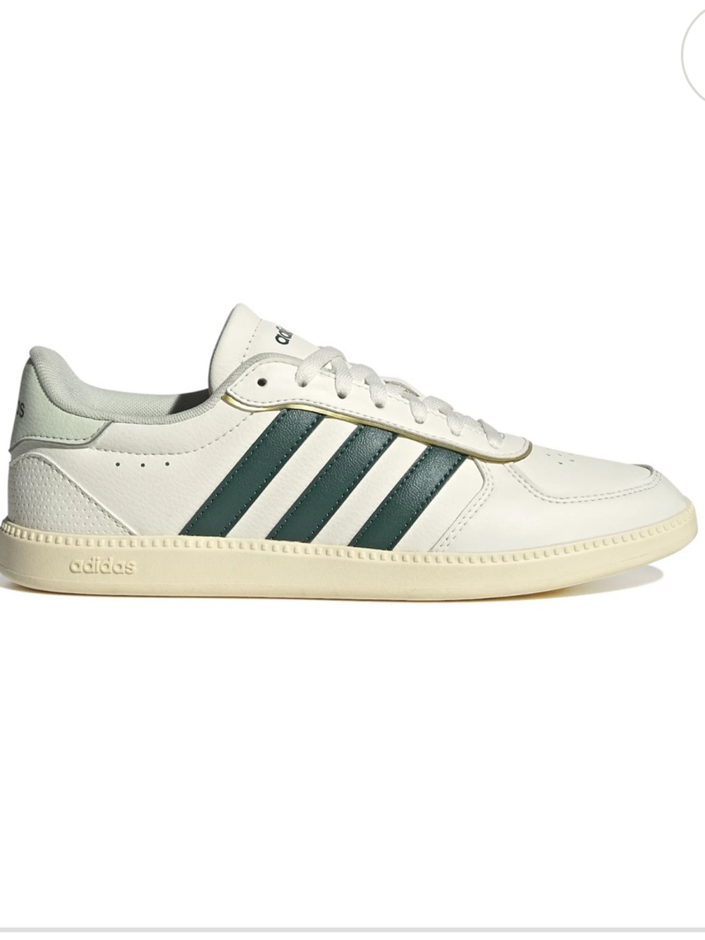 Adidas Breaknet Sneakers with Dark Green Stripes